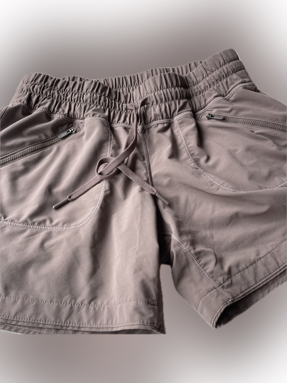Zella Mauve Athletic Drawstring Running Shorts Medium